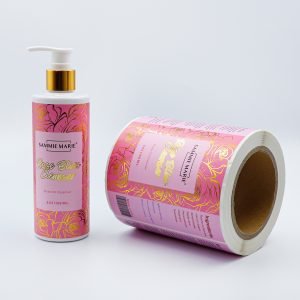 Custom Self Adhesive Label Bottle Stickers Waterproof Roll Printing Label